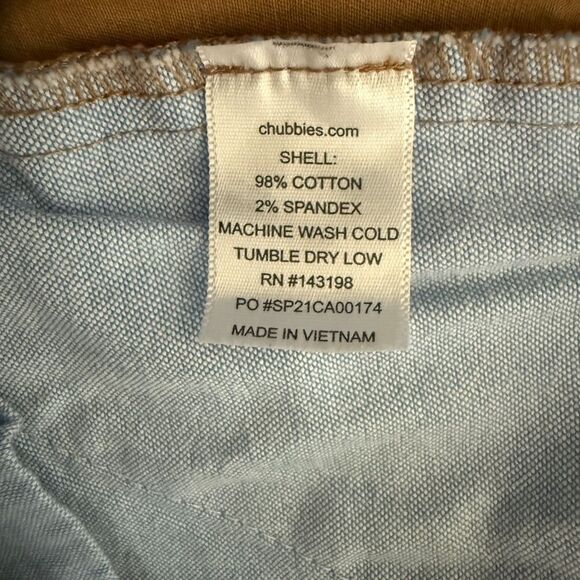 Chubbies Men’s Size 32 Classic Tan Flat Front Shorts. - Picture 5 of 9